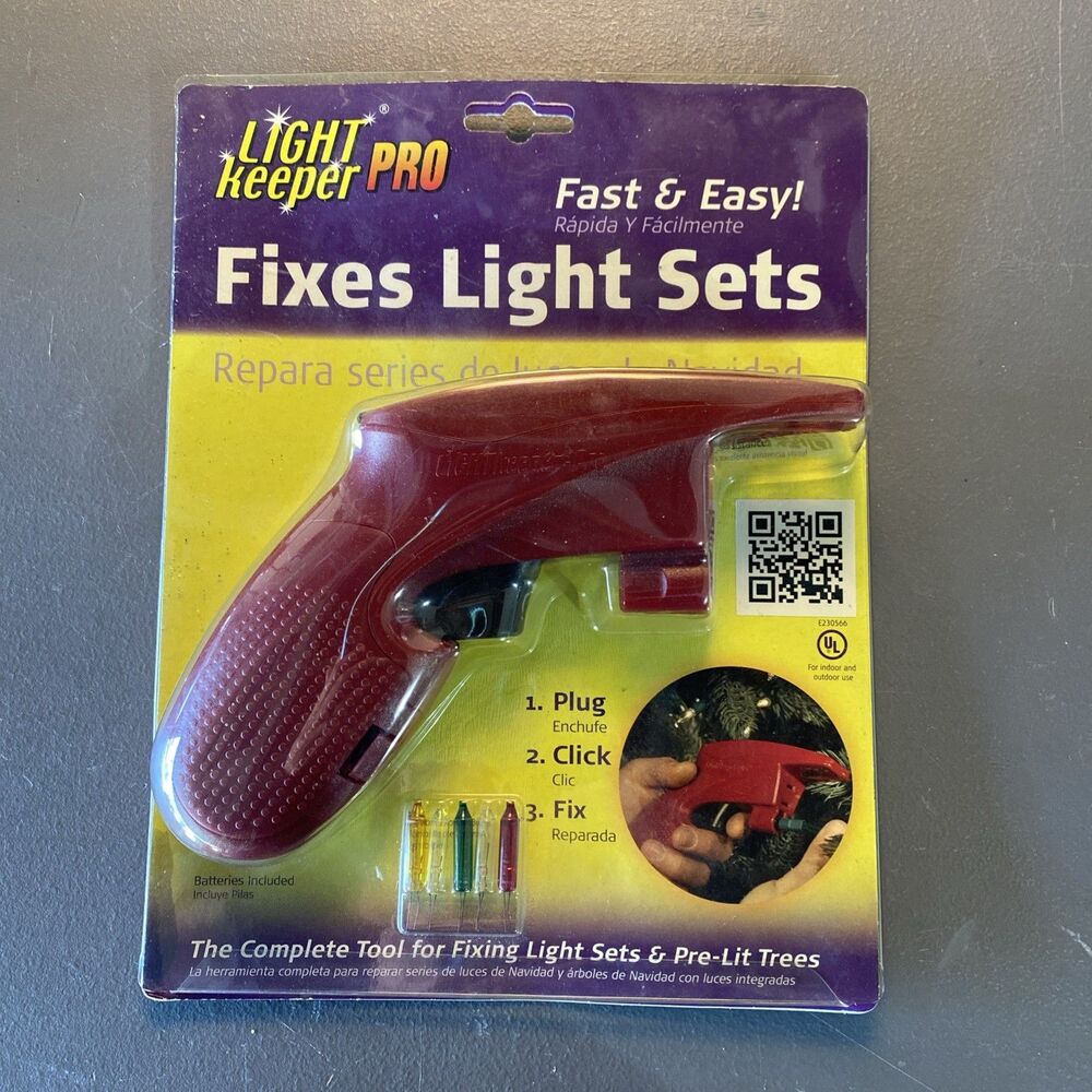 Light Keeper Pro Repair Tool Fixes Incandescent Christmas Light Sets New